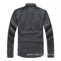 Long Sleeved No Fading Pure Color Men Shirts